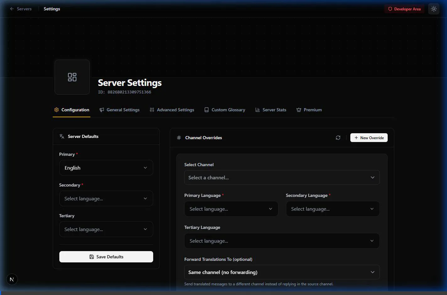 Managing Auto-Channels and Glossary